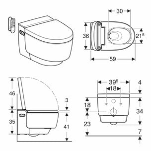 Geberit AquaClean MERA Comfort dusjtoalett