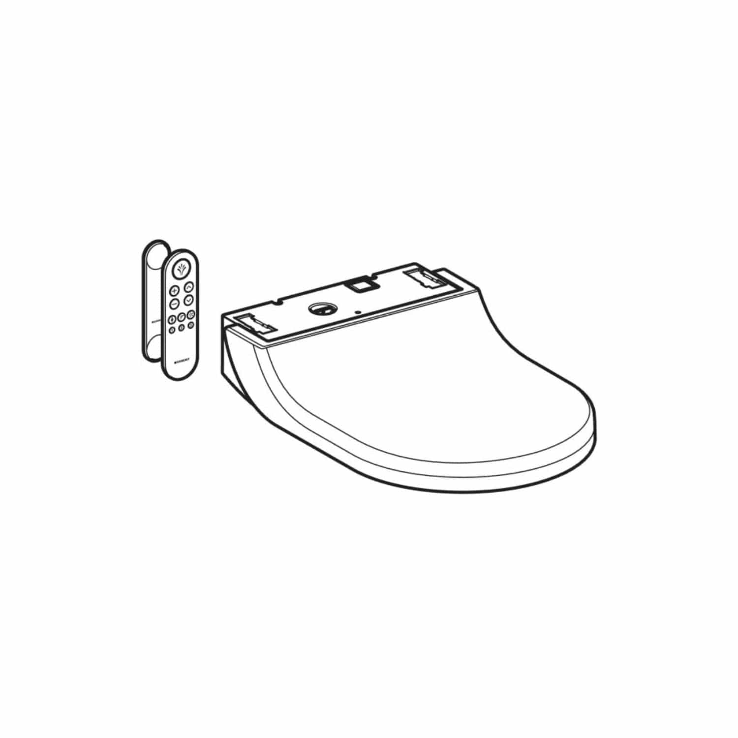 Geberit AquaClean Tuma Comfort Toalettsete Hvit Geberit Toalettsete GRO-1387229