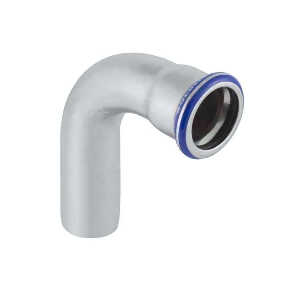Geberit Bend med 1 muffe syrefast, Mapress 15mm / 90° Geberit PE rør GRO-1950249