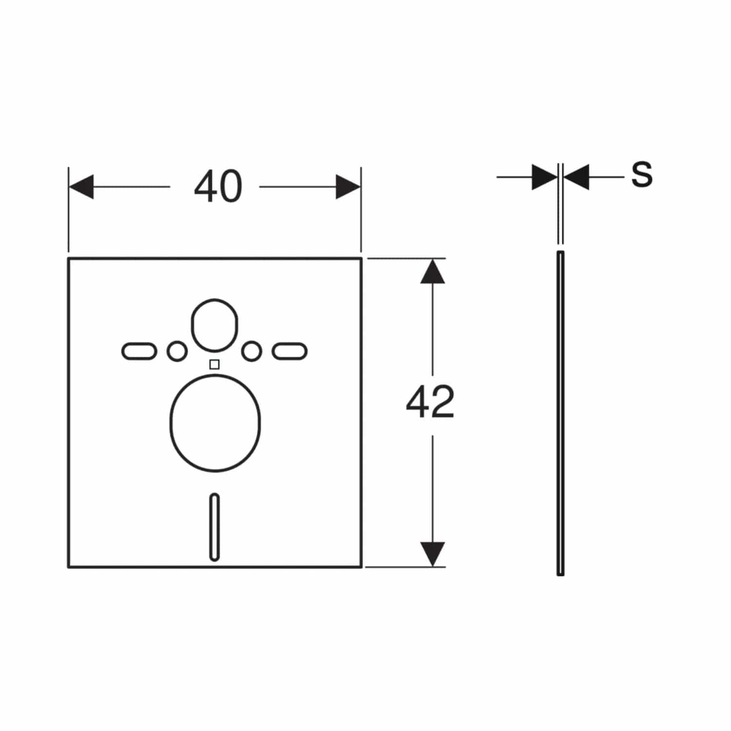Geberit Lyddempingssett for vegghengt toalett Geberit Tilbehør toalett GRO-6166931