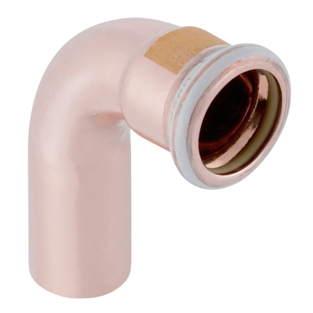 Geberit Mapress kobber Bend med 1 muffe gass Pressfitting 15mm / 90° Geberit Bend pressfitting GRO-8710423