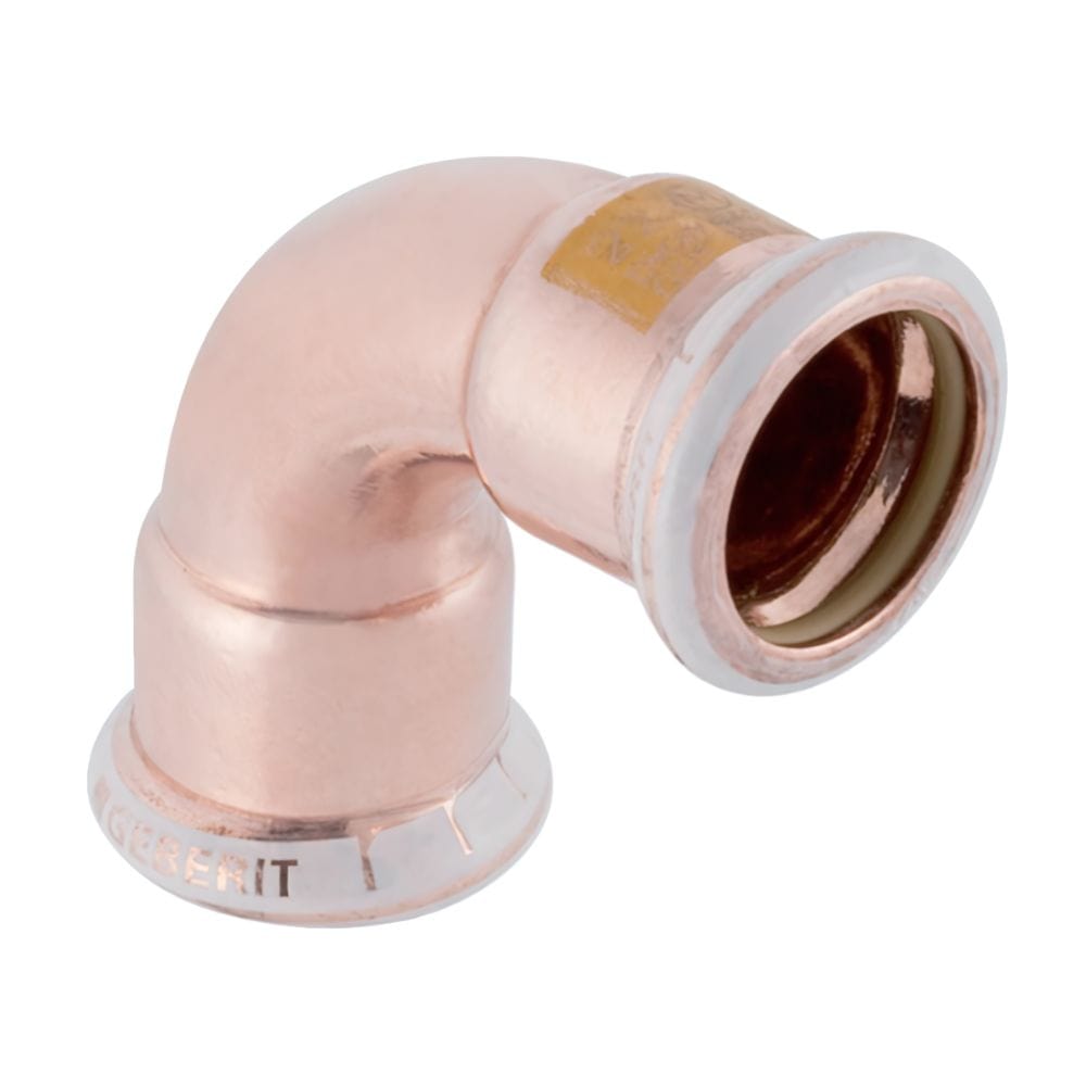 Geberit Mapress kobber Bend med 2 muffer gass Pressfitting 15mm / 90° Geberit Bend pressfitting GRO-8710403