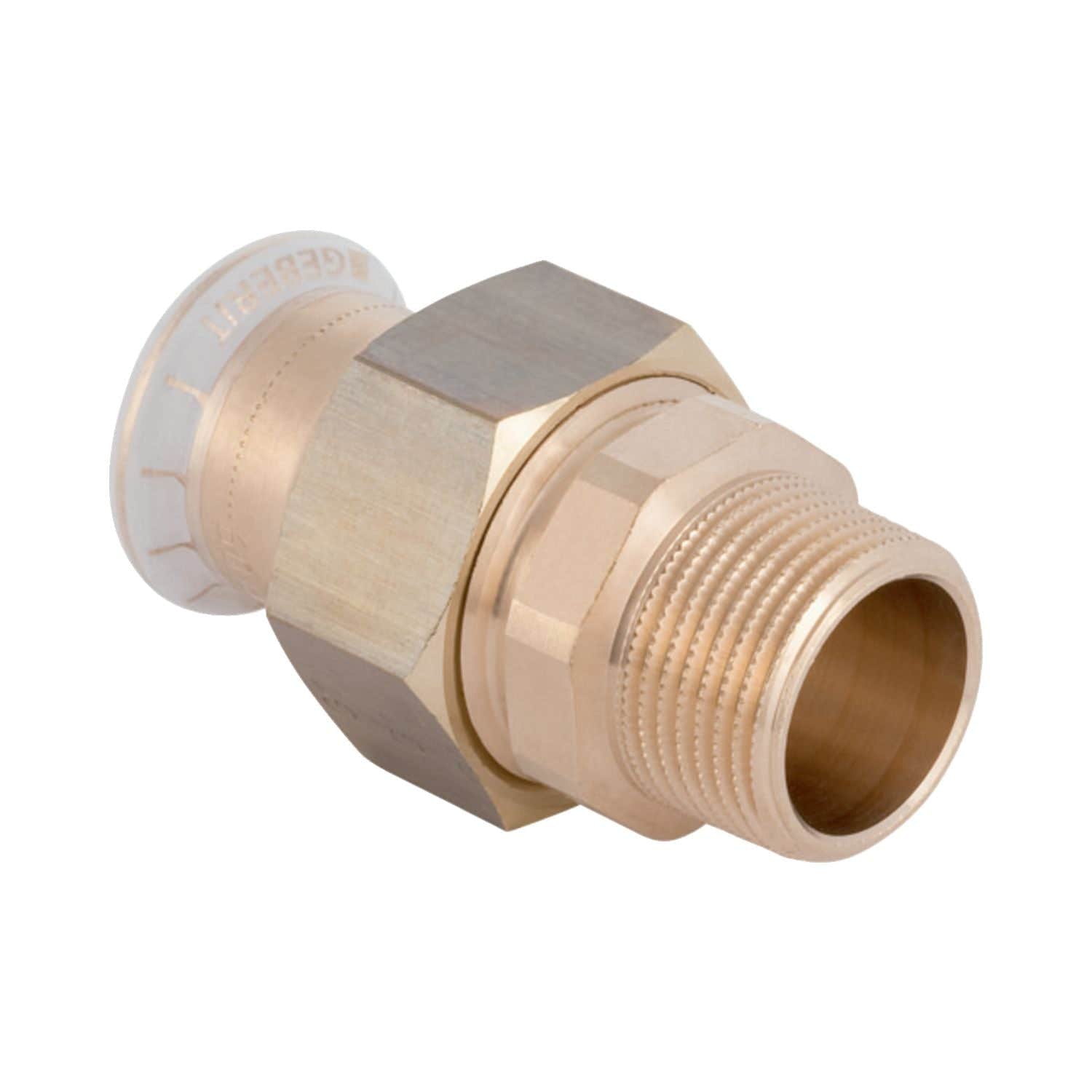 Geberit Mapress kobber Tippunion med utvendige gjenger Pressfitting 12mmx1/2" Geberit Tippunion pressfitting GRO-5053082