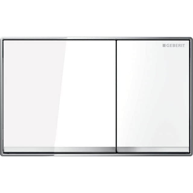 Geberit Omega 60 Betjeningsplate Hvit glass Geberit Betjeningsplate og trykknapper GRO-6166064
