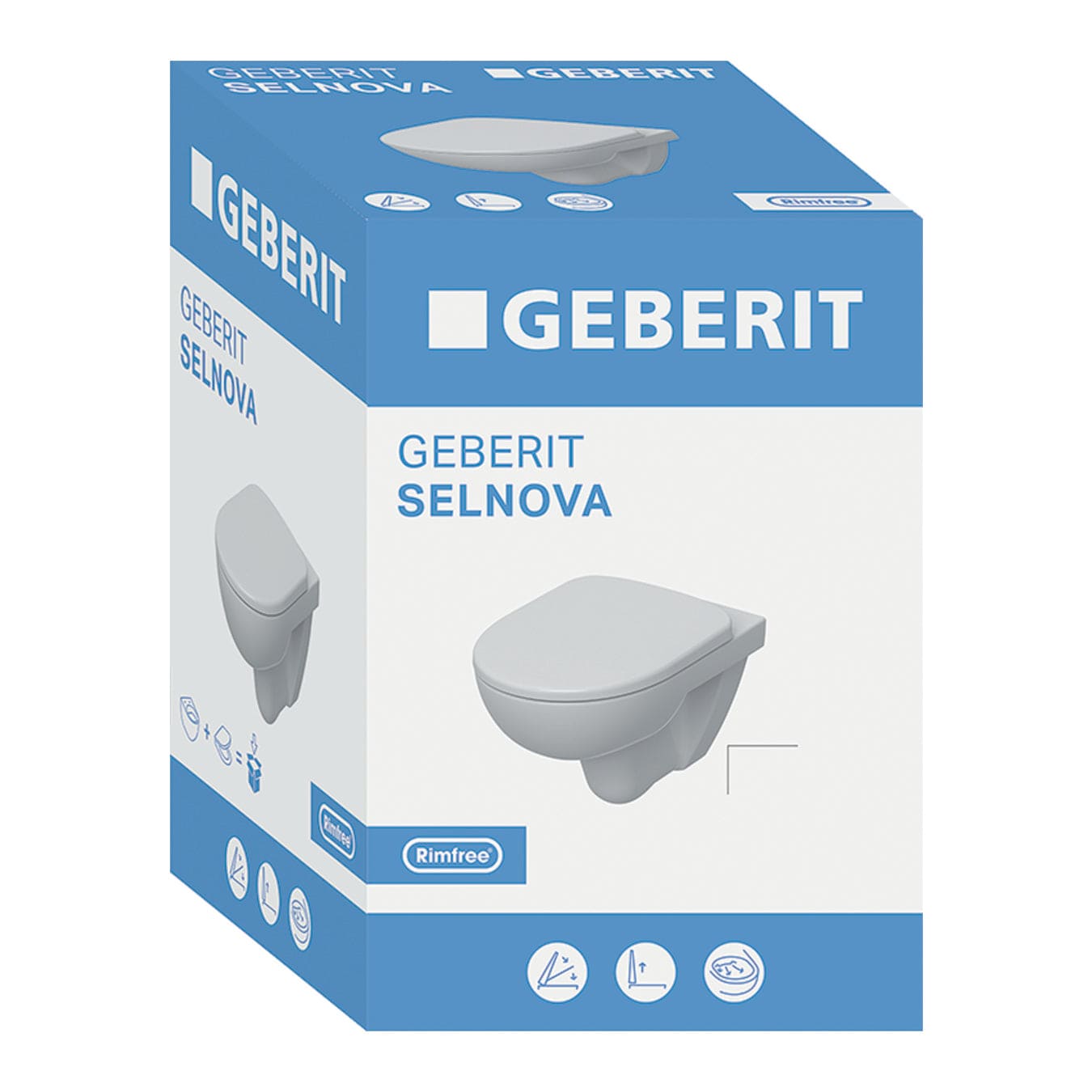 Geberit Selnova Vegghengt toalett Hvit Geberit Vegghengt toalett GRO-1388834