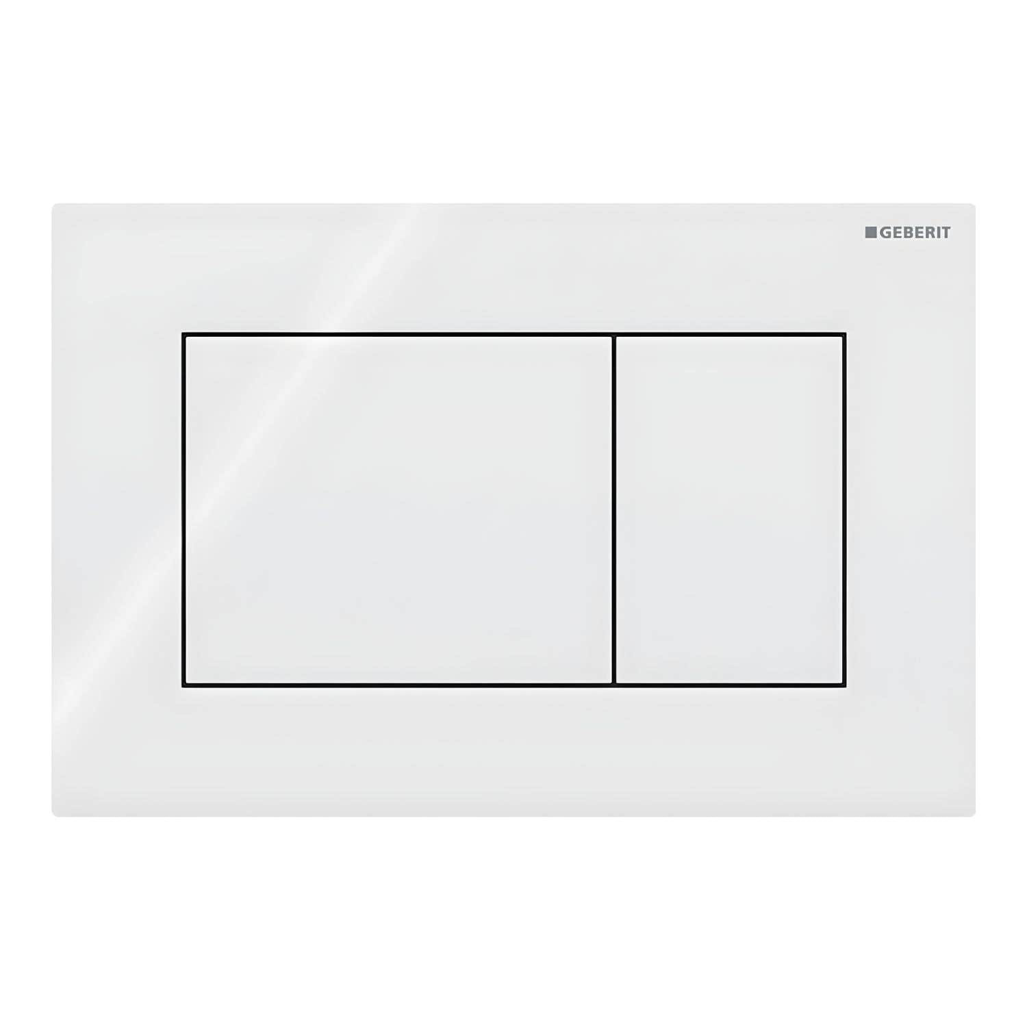 Geberit Sigma 01 Firkantet Betjeningsplate Hvit Geberit Betjeningsplate og trykknapper GRO-1387326