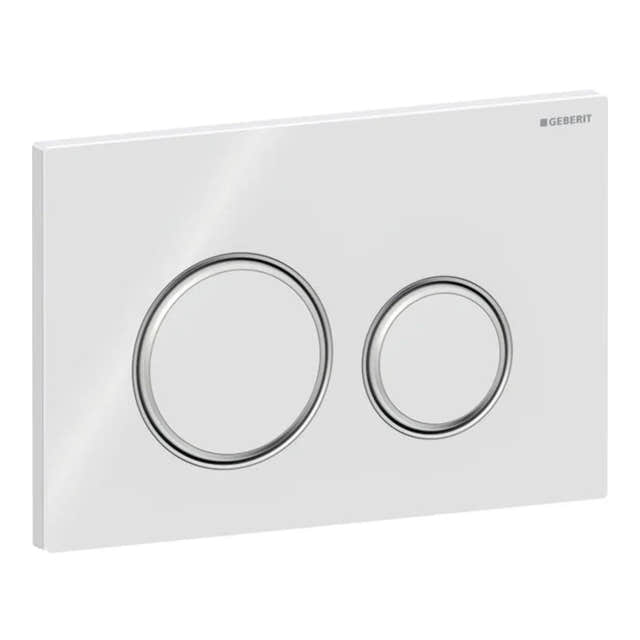 Geberit Sigma 21 Betjeningsplate Hvit / Krom Geberit Betjeningsplate og trykknapper GRO-6165814