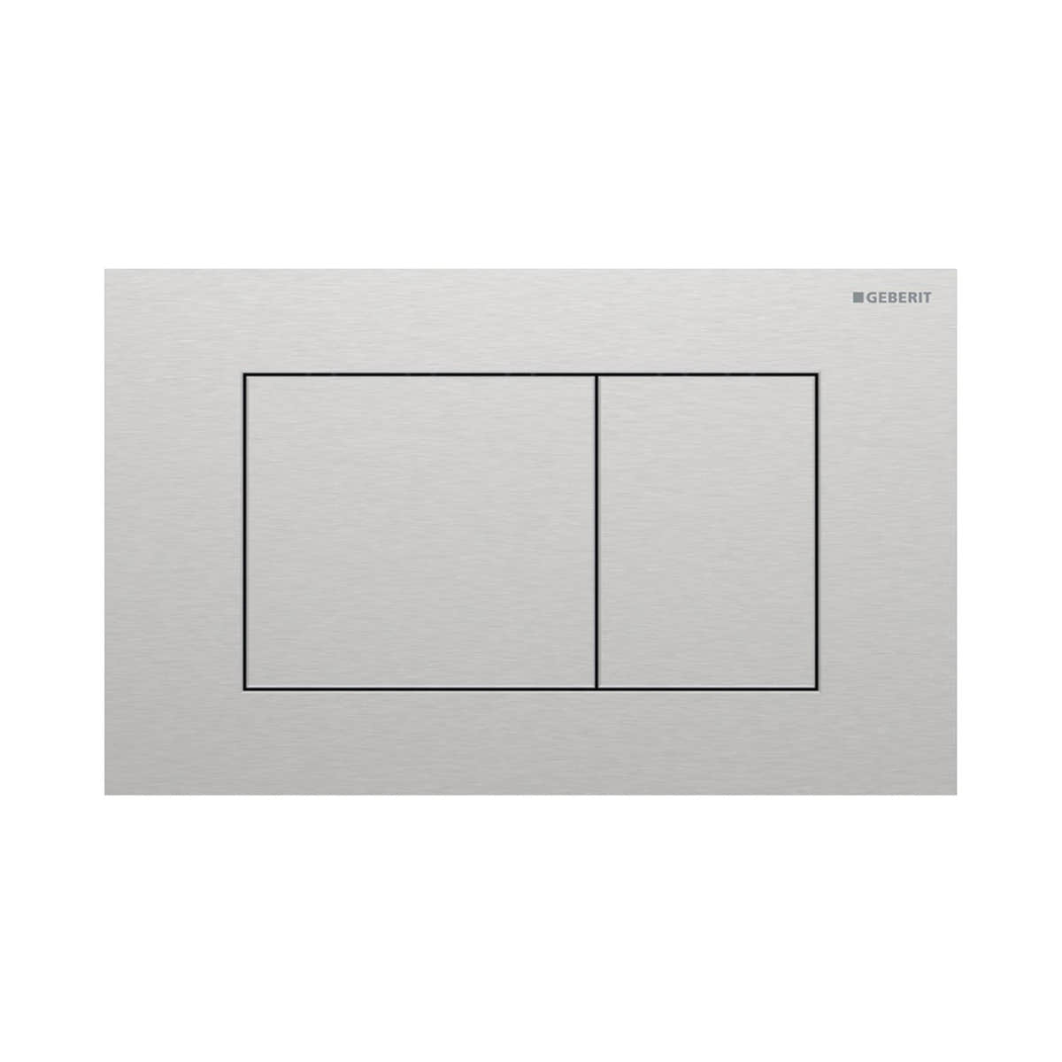 Geberit Sigma 40 Firkantet Betjeningsplate Børstet krom (Easy Clean) Geberit Betjeningsplate og trykknapper GRO-1387331