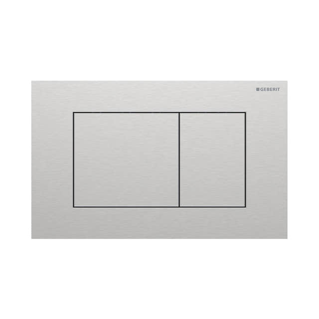 Geberit Sigma 40 Firkantet Betjeningsplate Børstet krom (Easy Clean) Geberit Betjeningsplate og trykknapper GRO-1387331