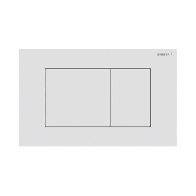 Geberit Sigma 40 Firkantet Betjeningsplate Hvit matt (Easy Clean) Geberit Betjeningsplate og trykknapper GRO-1387334