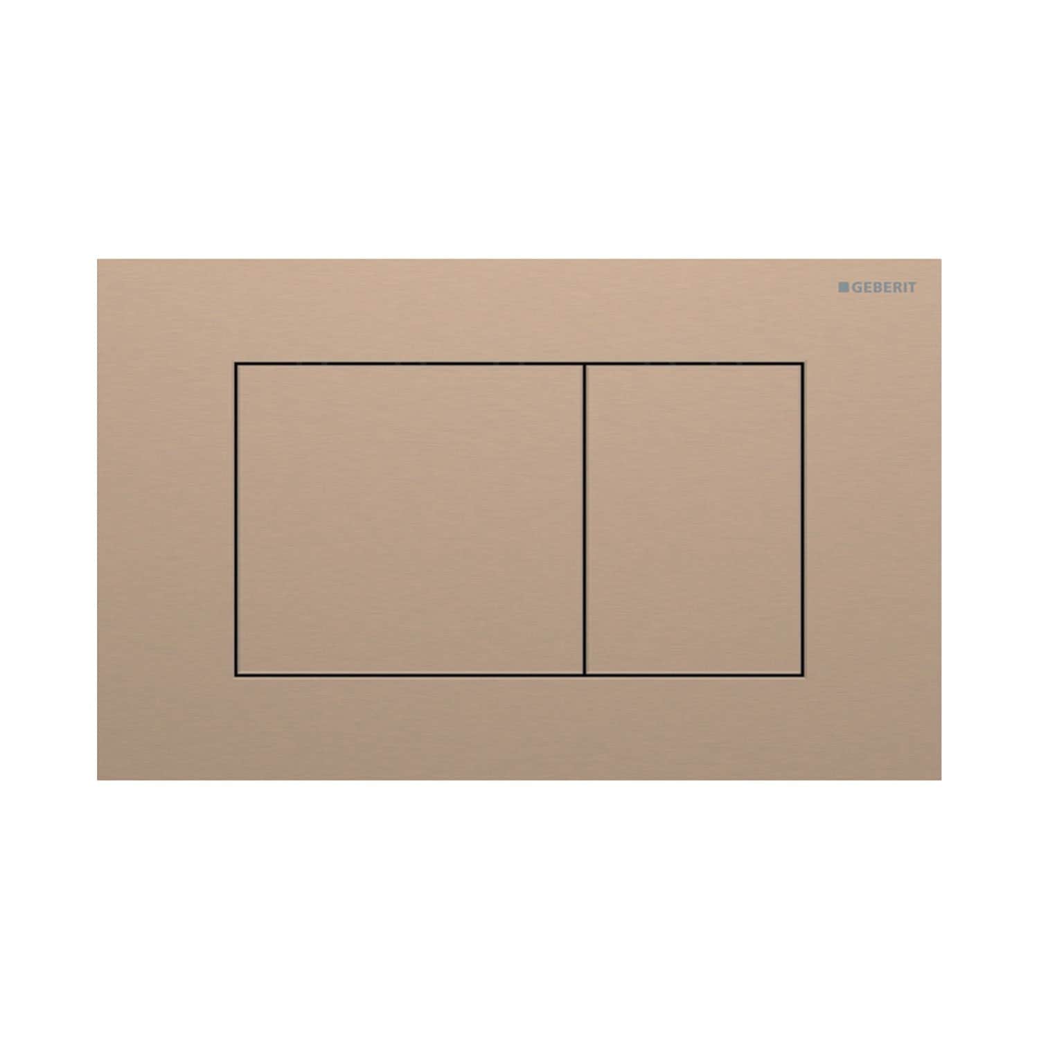 Geberit Sigma 40 Firkantet Betjeningsplate Rødgull (Easy Clean) Geberit Betjeningsplate og trykknapper GRO-1387335
