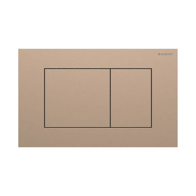 Geberit Sigma 40 Firkantet Betjeningsplate Rødgull (Easy Clean) Geberit Betjeningsplate og trykknapper GRO-1387335