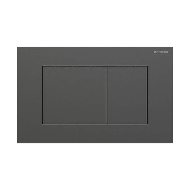 Geberit Sigma 40 Firkantet Betjeningsplate Svart krom (Easy Clean) Geberit Betjeningsplate og trykknapper GRO-1387336
