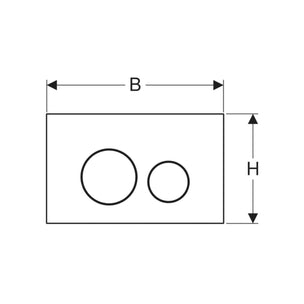 Geberit Sigma40 Rund Betjeningsplate