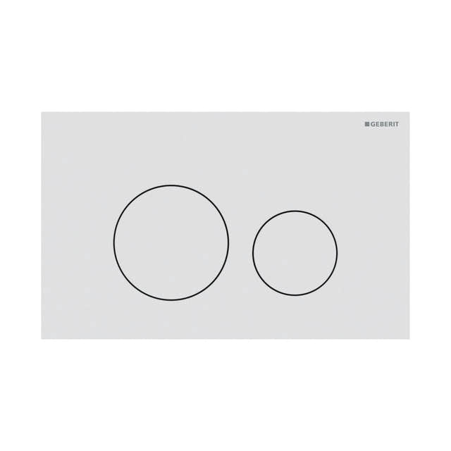 Geberit Sigma 40 Rund Betjeningsplate Hvit matt Geberit Betjeningsplate og trykknapper GRO-1387344