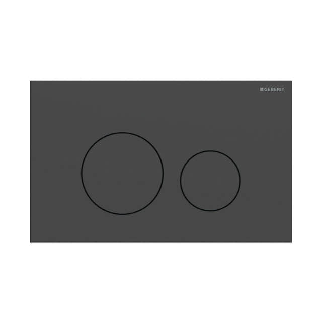 Geberit Sigma 40 Rund Betjeningsplate Matt svart Geberit Betjeningsplate og trykknapper GRO-1387340