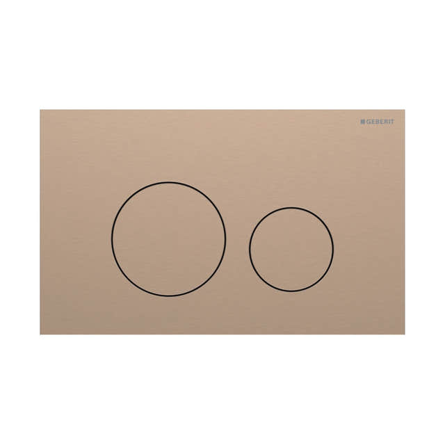 Geberit Sigma 40 Rund Betjeningsplate Rødgull Geberit Betjeningsplate og trykknapper GRO-1387345