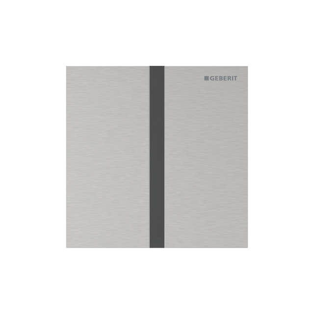 Geberit Sigma 40 Urinalstyring Kvadrat Børstet / Nettdrift Geberit Betjeningsplate og trykknapper GRO-1387808