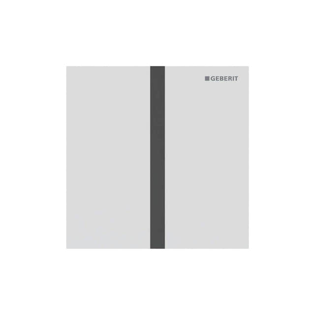 Geberit Sigma 40 Urinalstyring Kvadrat Hvit matt / Nettdrift Geberit Betjeningsplate og trykknapper GRO-1387814