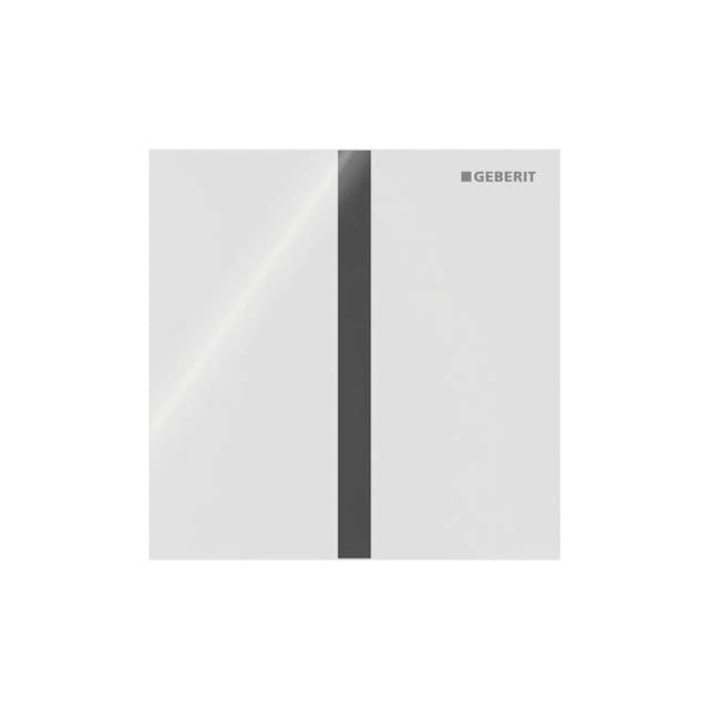 Geberit Sigma 40 Urinalstyring Kvadrat Hvit / Nettdrift Geberit Betjeningsplate og trykknapper GRO-1387818