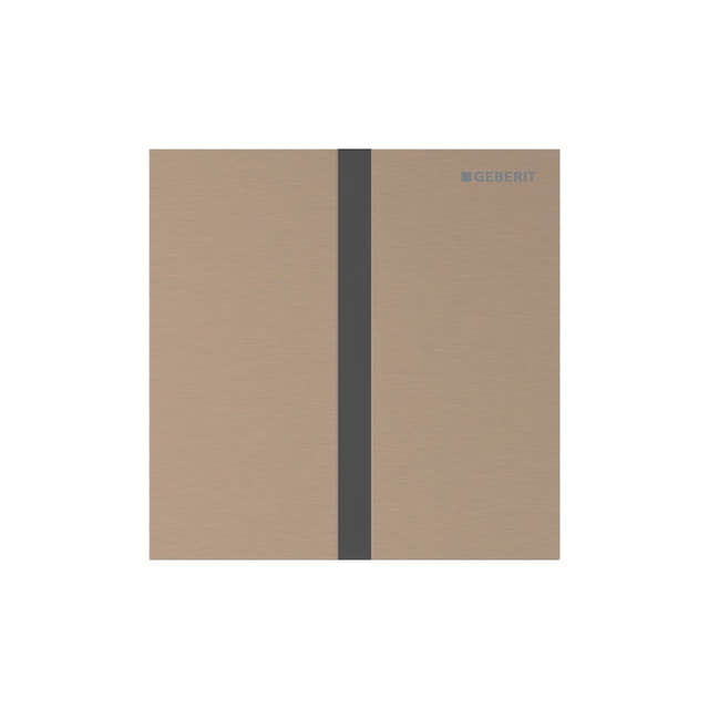 Geberit Sigma 40 Urinalstyring Kvadrat Rødgull / Nettdrift Geberit Betjeningsplate og trykknapper GRO-1387815