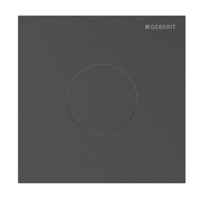 Geberit Sigma 40 Urinalstyring Rund Svart krom / Nettdrift Geberit Betjeningsplate og trykknapper GRO-1428750