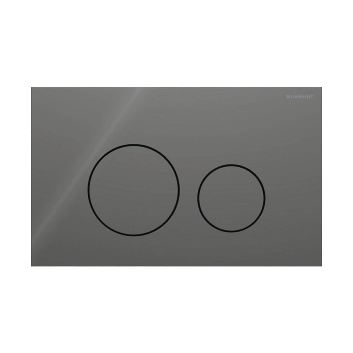 Geberit Sigma40 Rund Glass Betjeningsplate Lava Geberit Betjeningsplate og trykknapper GRO-1387342