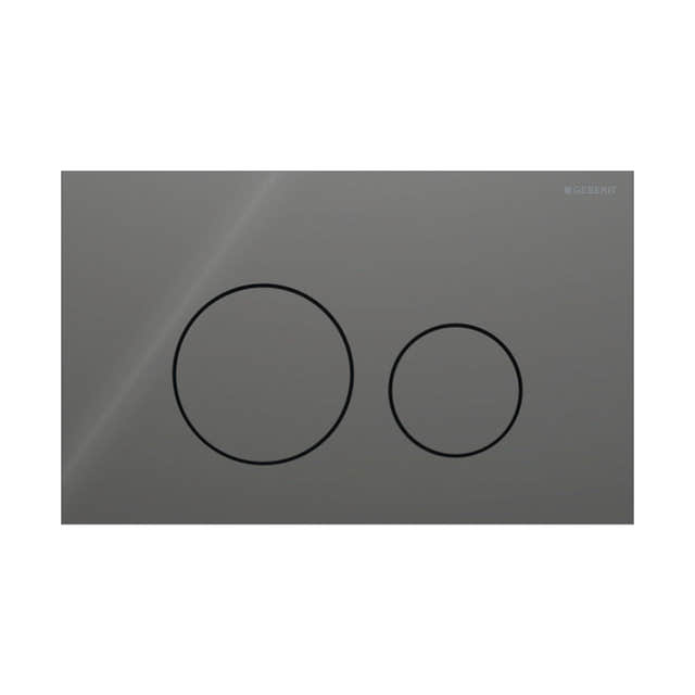 Geberit Sigma40 Rund Glass Betjeningsplate Lava Geberit Betjeningsplate og trykknapper GRO-1387342