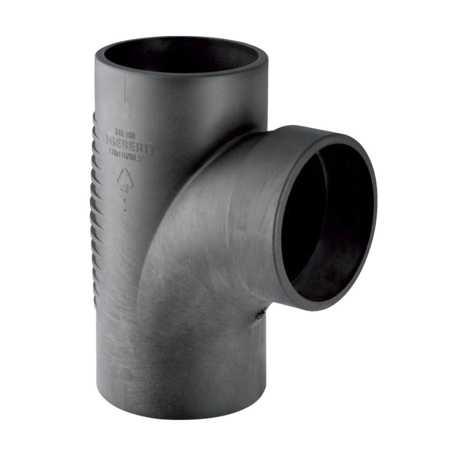 Geberit Silent Grenrør Swept Entry PE 110x90mm / 88.5° Geberit Rørdeler avløp GRO-2294283