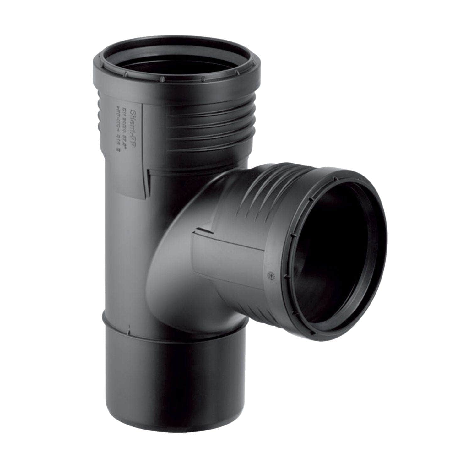 Geberit Silent PP, Grenrør svingt 90x90mm / 87.5° Geberit Rørdeler avløp GRO-2294725