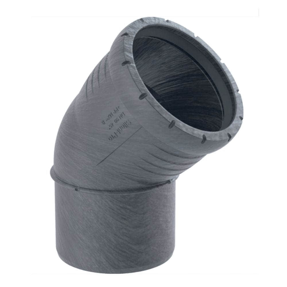 Geberit Silent-Pro PP, Bend med en muffe 50x50mm / 45° Geberit Bend GRO-2293761