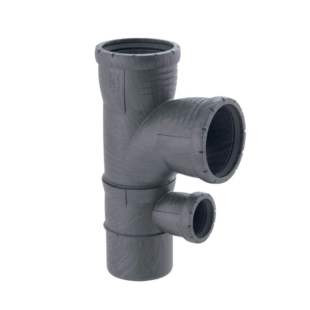 Geberit Silent-Pro. PP-MX Kombigrenrør hjørne 110x110x50mm Geberit Rørdeler avløp GRO-2293837