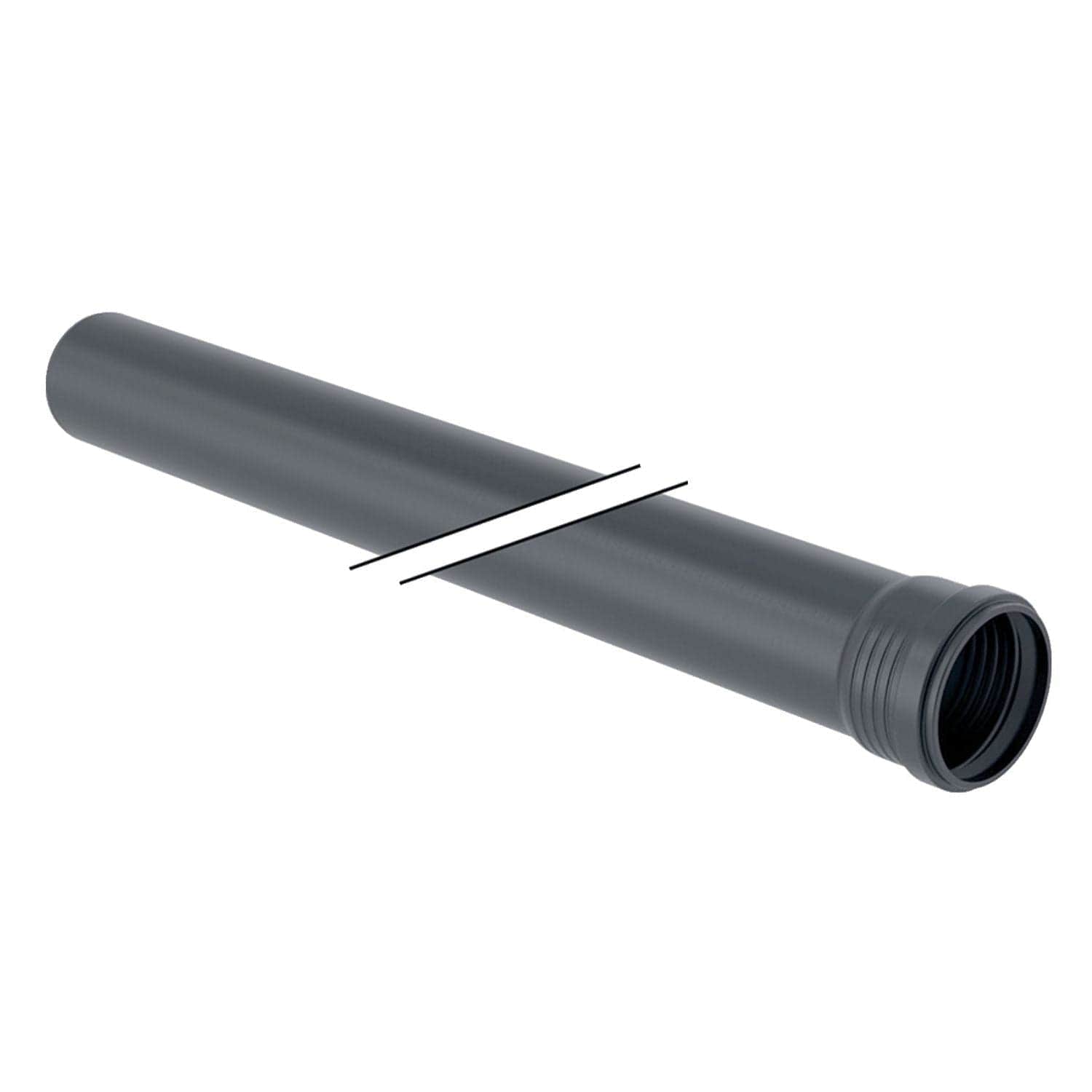 Geberit Silent Pro Rør med en muffe PP-MX - 3 meter 50mm / 3 meter Geberit Avløpsrør BUN-2293741