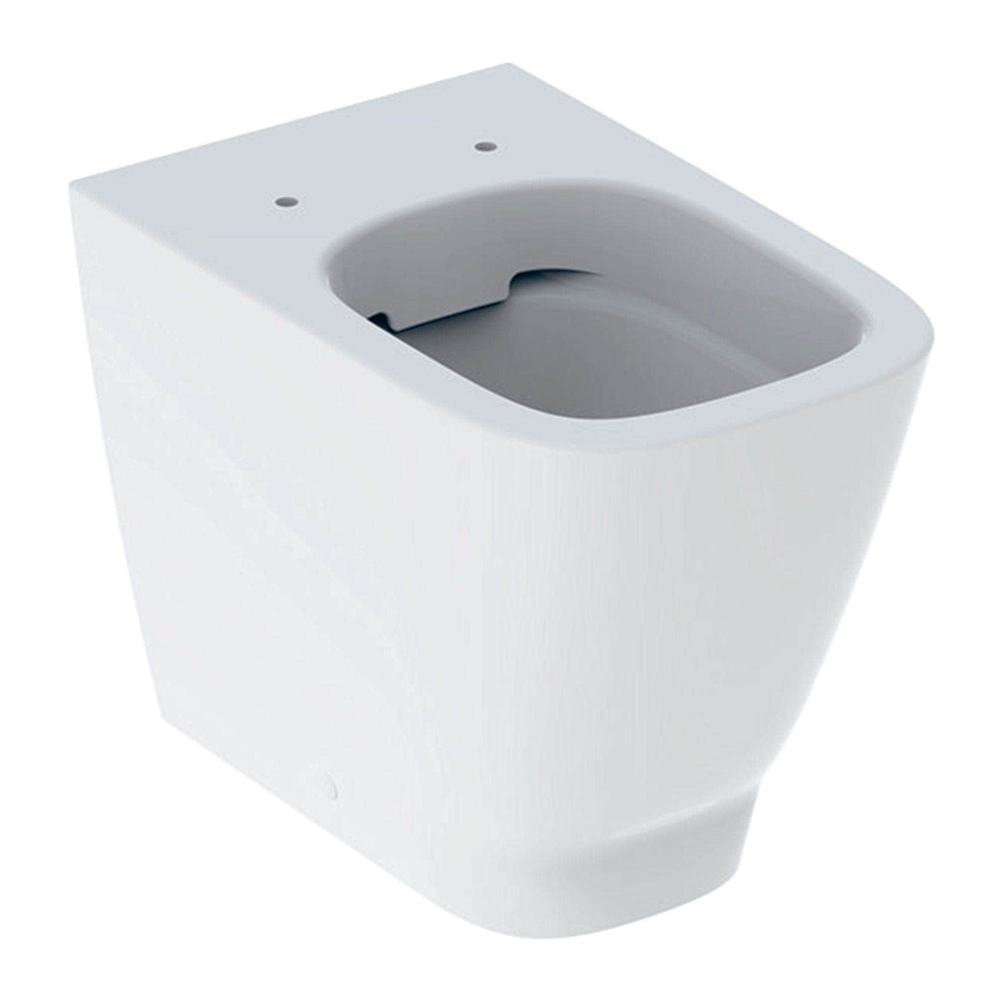 Geberit Smyle Square BTW Toalett Hvit KeraTect Geberit Gulvstående toalett GRO-6122449
