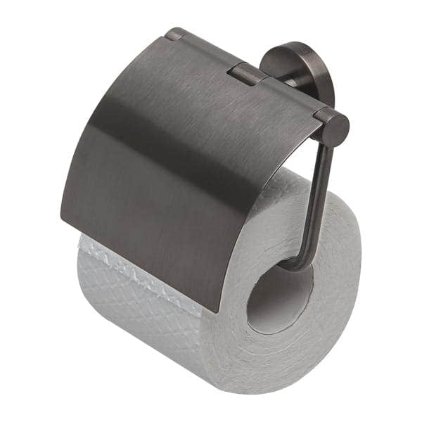 Geesa NEMOX Toalettrullholder med lokk Gunmetal Geesa Toalettrullholder CO-G91650824
