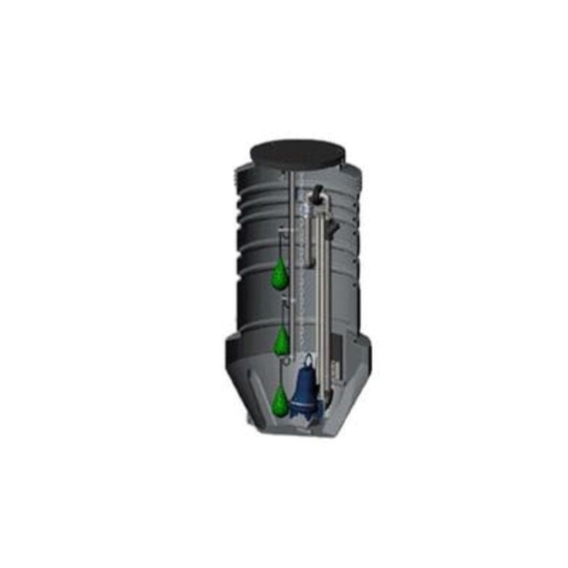 Grundfos Avløpspumpestasjon PUST 06.20 230V Grundfos Pumpestasjon GRO-9045144