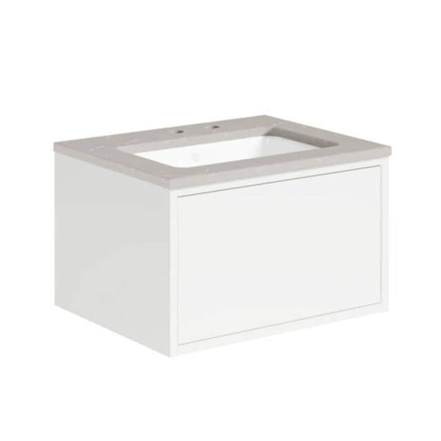 Gustavsberg Ducentic Servantskap med Benkeplate Hvit / 60cm / Polar grey 2 hull for kran Gustavsberg Servantskap GRO-GB71DCVU60DHSG1200