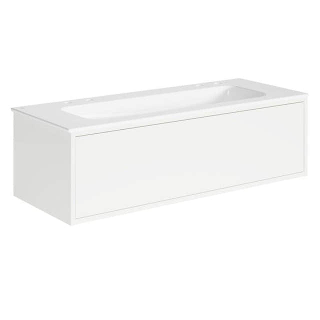 Gustavsberg Ducentic Servantskap med Porselenservant Hvit / 120cm / 2 dobbel hull for kran Gustavsberg Servantskap GRO-GB71DCVU12DHWB2200