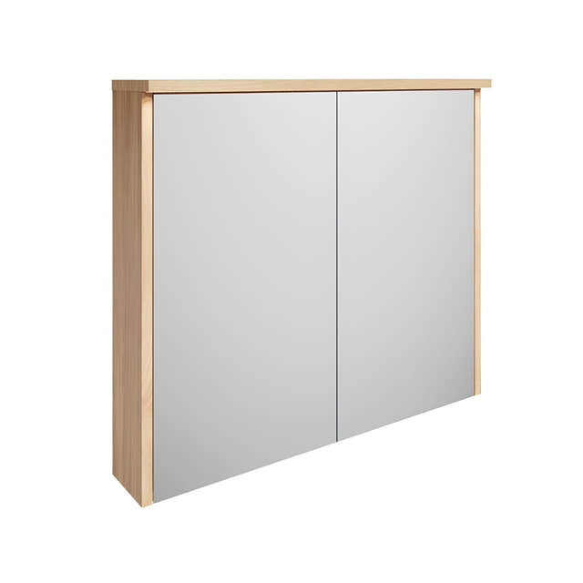 Gustavsberg DUCENTIC Speilskap Lys eik / 80cm Gustavsberg Speilskap GRO-GB71DCMC80AR00