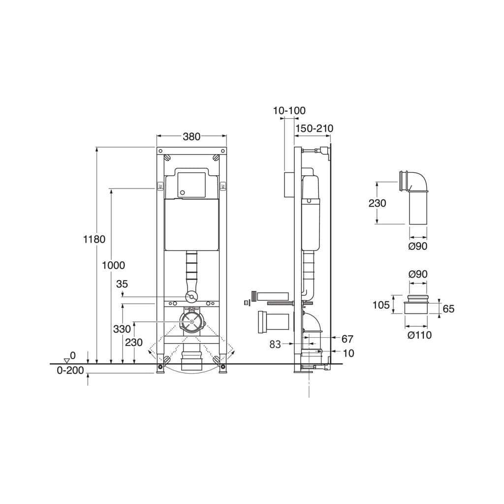 Gustavsberg Triomont XS Fikstur Gustavsberg Innbyggingssisterne GRO-6025926