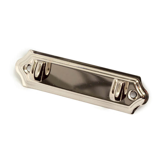 Habo 124-2 Knaggrekke 2-krok Nikkel Habo Knagger HA-86330