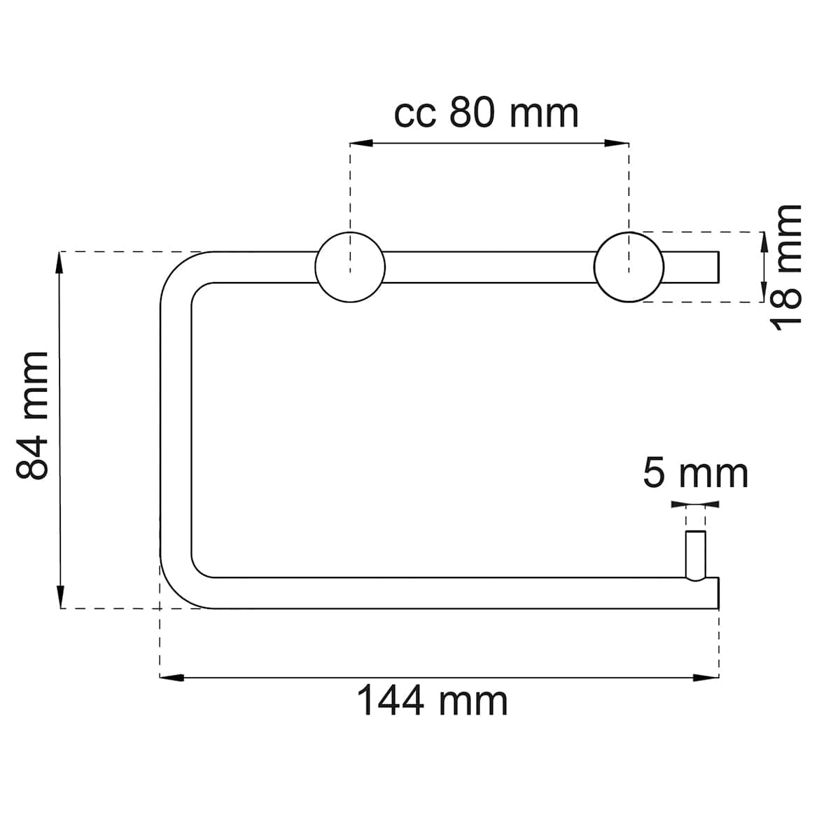 Habo 1368 Toalettpapirholder Habo Toalettrullholder