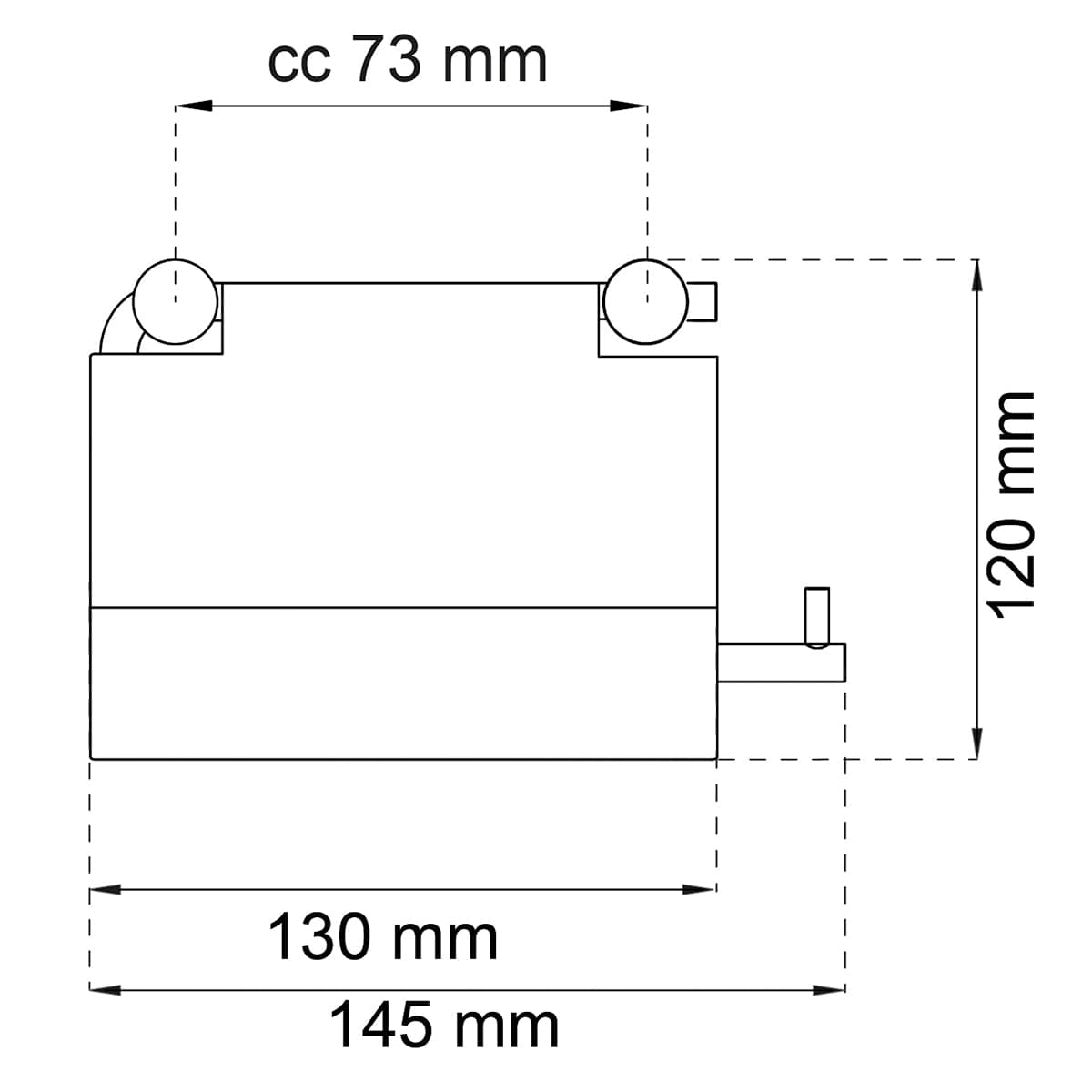 Habo 1368 Toalettpapirholder med lokk Habo Toalettrullholder