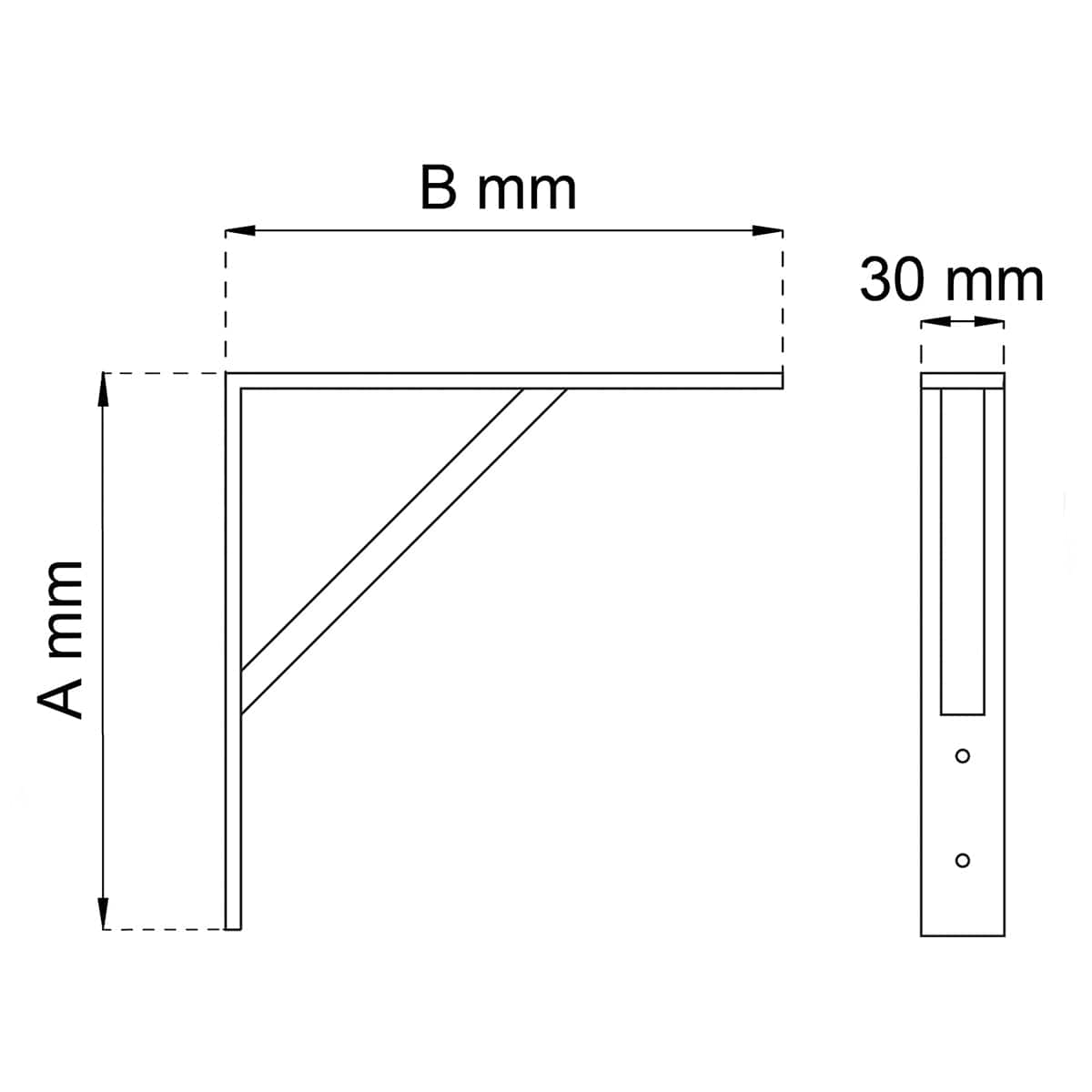 Habo 2031 Hyllevinkel 265x300mm Hvit HABO Baderomshylle HA-50591