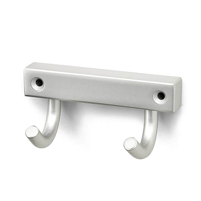 Habo 840-2 Knaggrekke 2-krok Matt krom Habo Knagger HA-62883