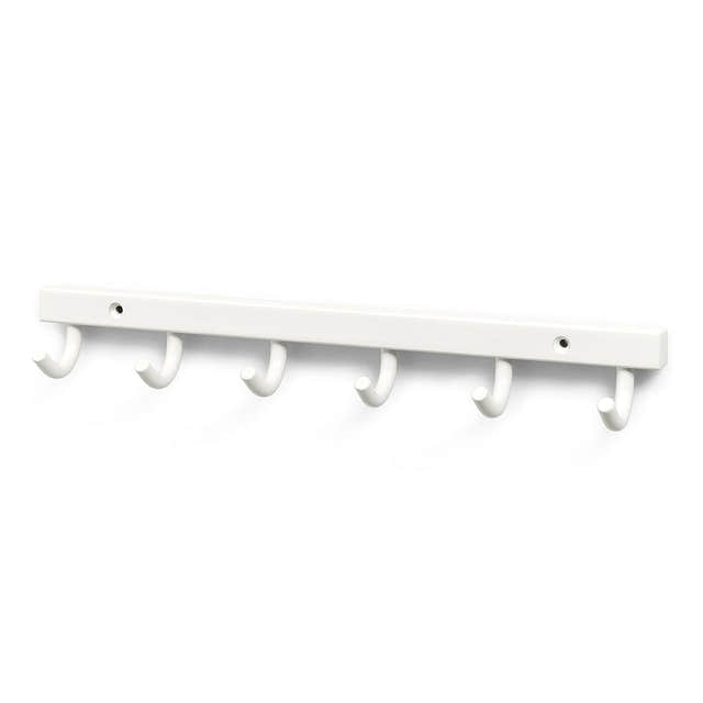 Habo 840-6 Knaggrekke 6-krok Hvit Habo Knagger HA-62830