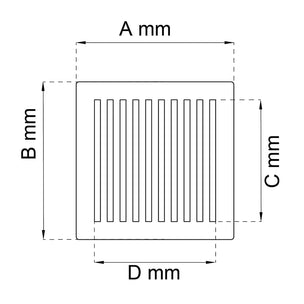 Habo 912 Ventilgitter 177mm