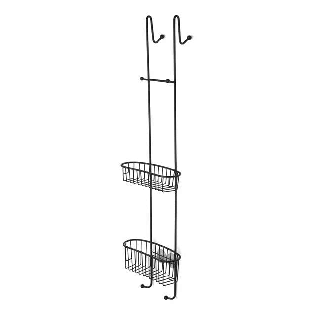 Habo Anemone Curved Dusjkurv buet Svart Habo Dusjhylle HA-30069