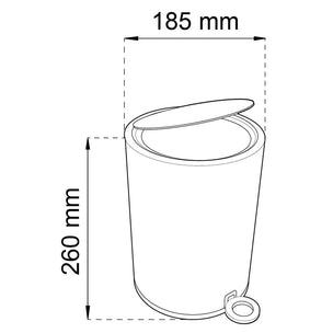 Habo Blossom Pedalbøtte 3L