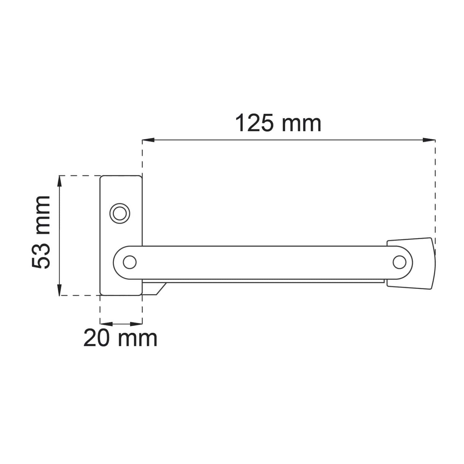 Habo Dørholder 950 Nikkel Habo Dørholder HA-47977